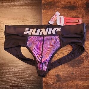 Hunk2 Black and Pink Jock with Dynamic Design